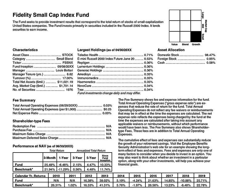 Fund Central Fact Sheet Sample PDF