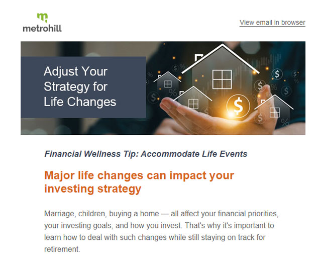 Financial Wellness Email Campaign