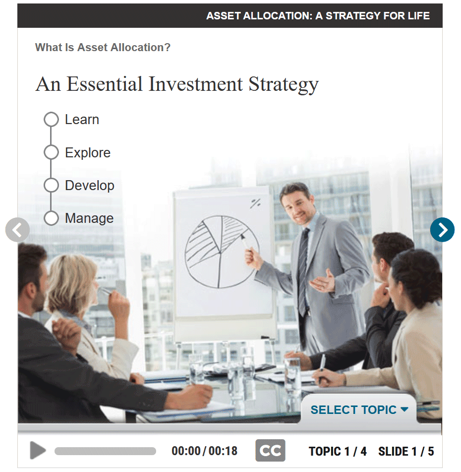 Asset Allocation: A Strategy for Life Tutorial