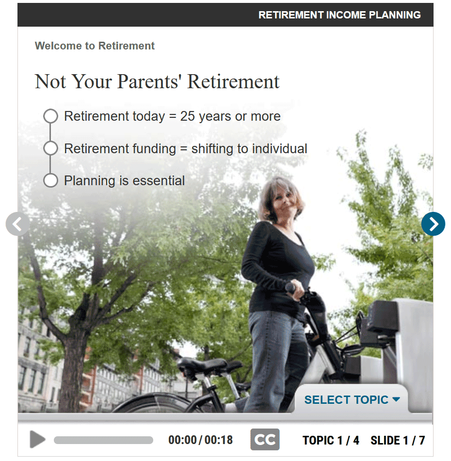 Retirement Income Planning Tutorial